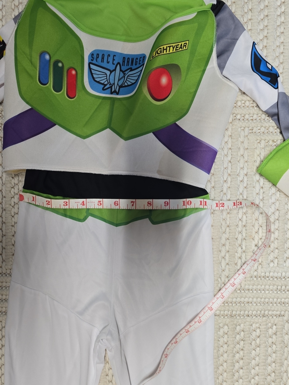 Buzz Lightyear Kids Costume - White & Green Space Ranger Suit - Picture 14 of 14
